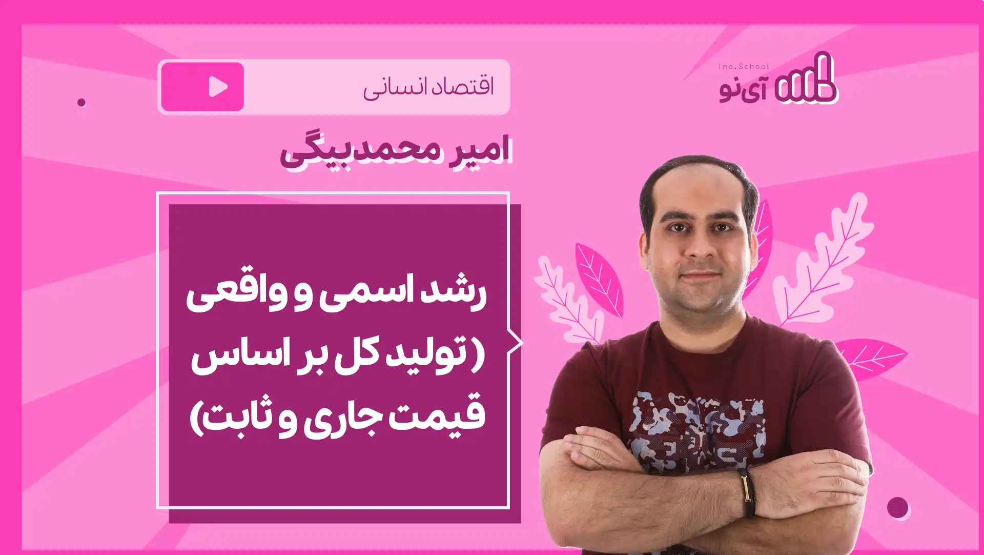 تصویر پیش نمایش درس نکته و تست رشد اسمی و واقعی (تولید کل بر اساس قیمت جاری و ثابت)