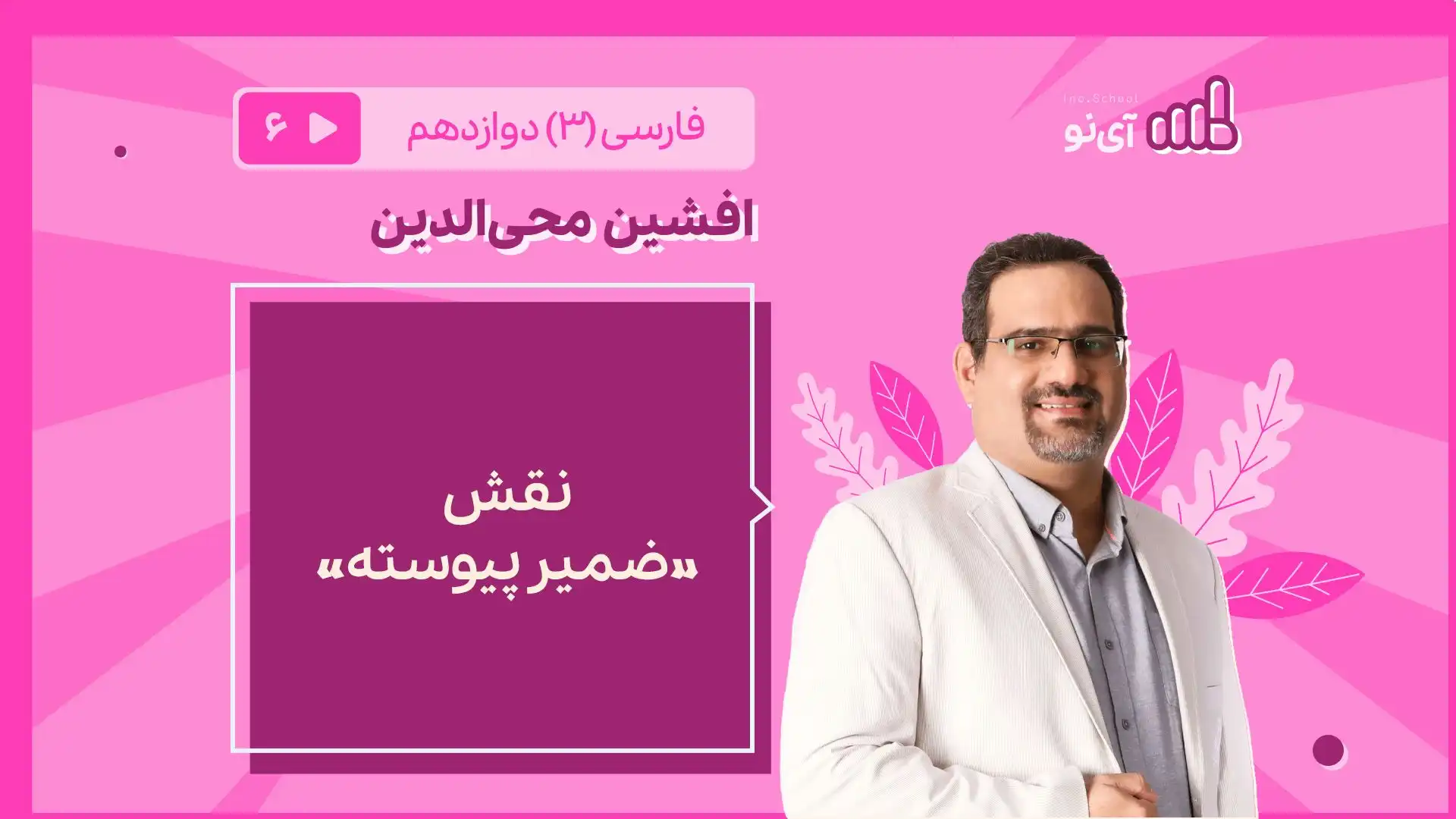 تصویر پیش نمایش درس نقش «ضمیر پیوسته»