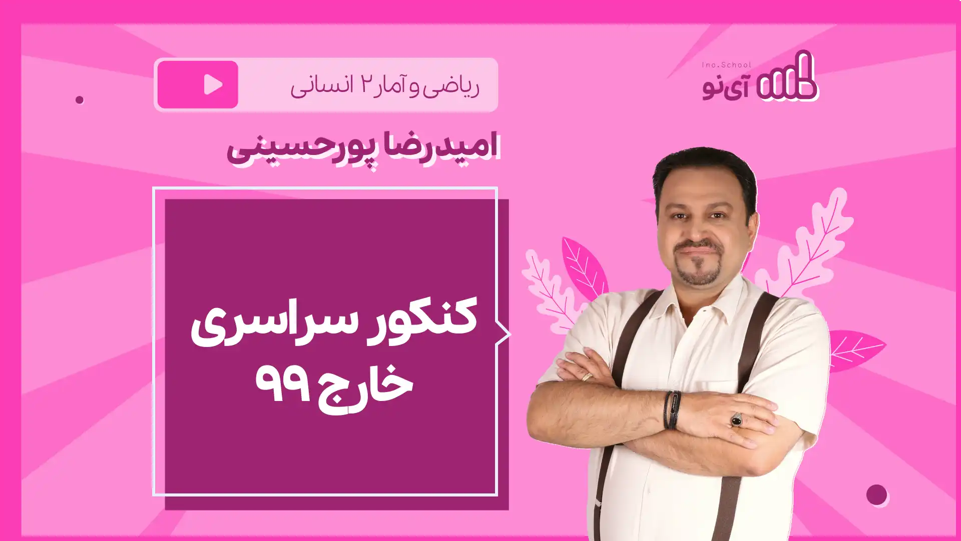 تصویر پیش نمایش درس نکته و تست کنکور سراسری خارج ۹۹