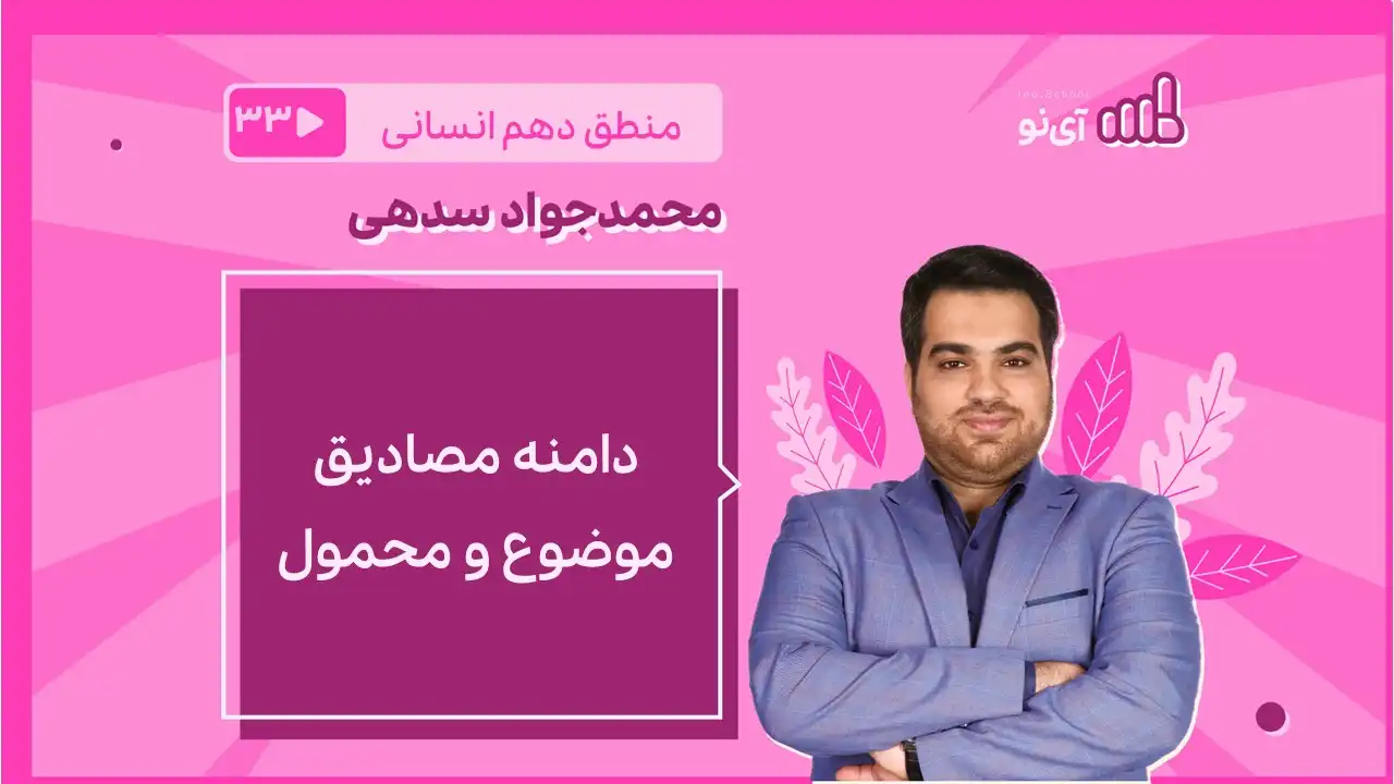 تصویر پیش نمایش درس دامنه مصادیق موضوع و محمول