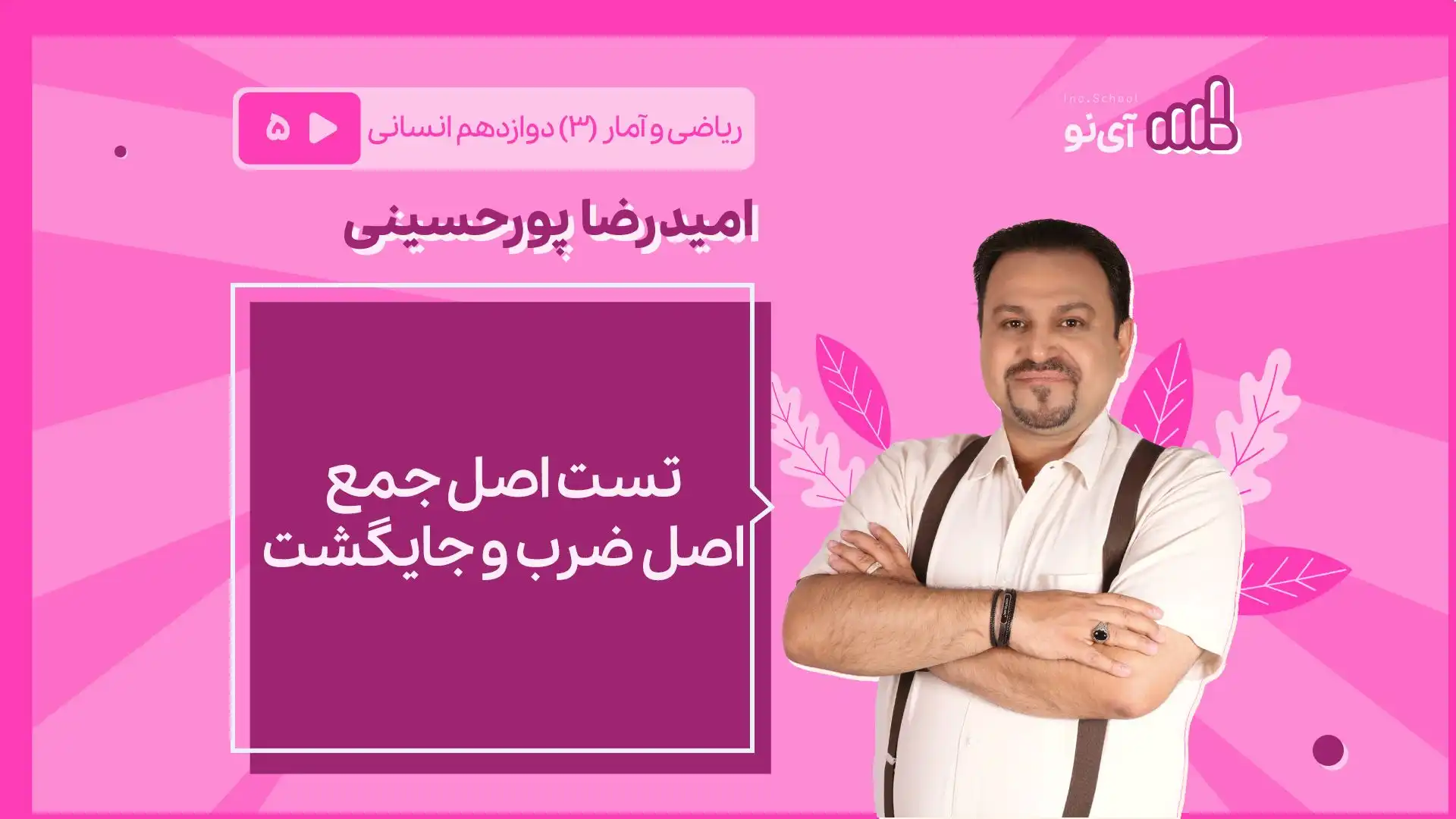 تصویر پیش نمایش درس تست اصل جمع، اصل ضرب و جایگشت