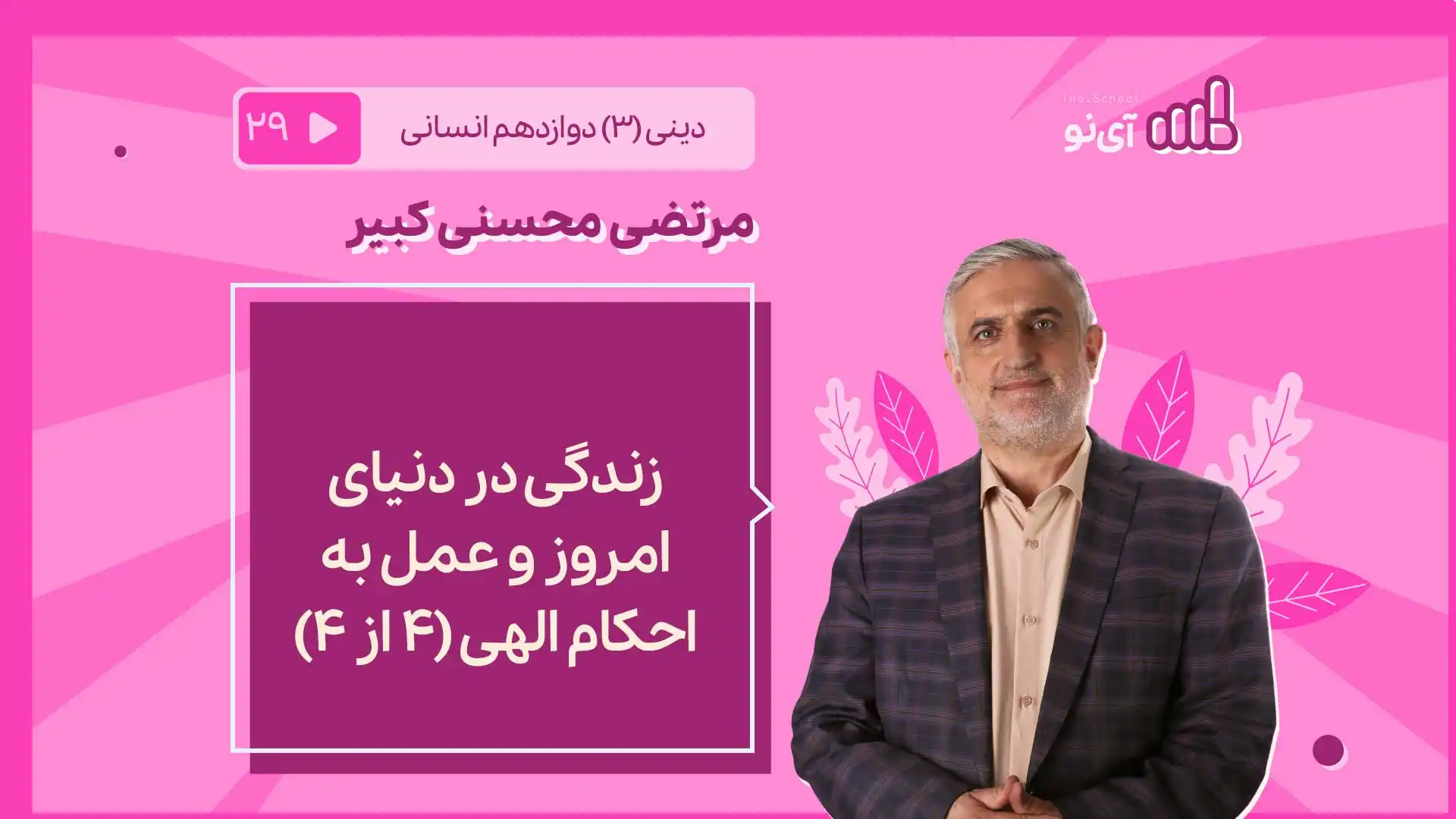 تصویر پیش نمایش درس زندگی در دنیای امروز و عمل به احکام الهی (4 از 4)