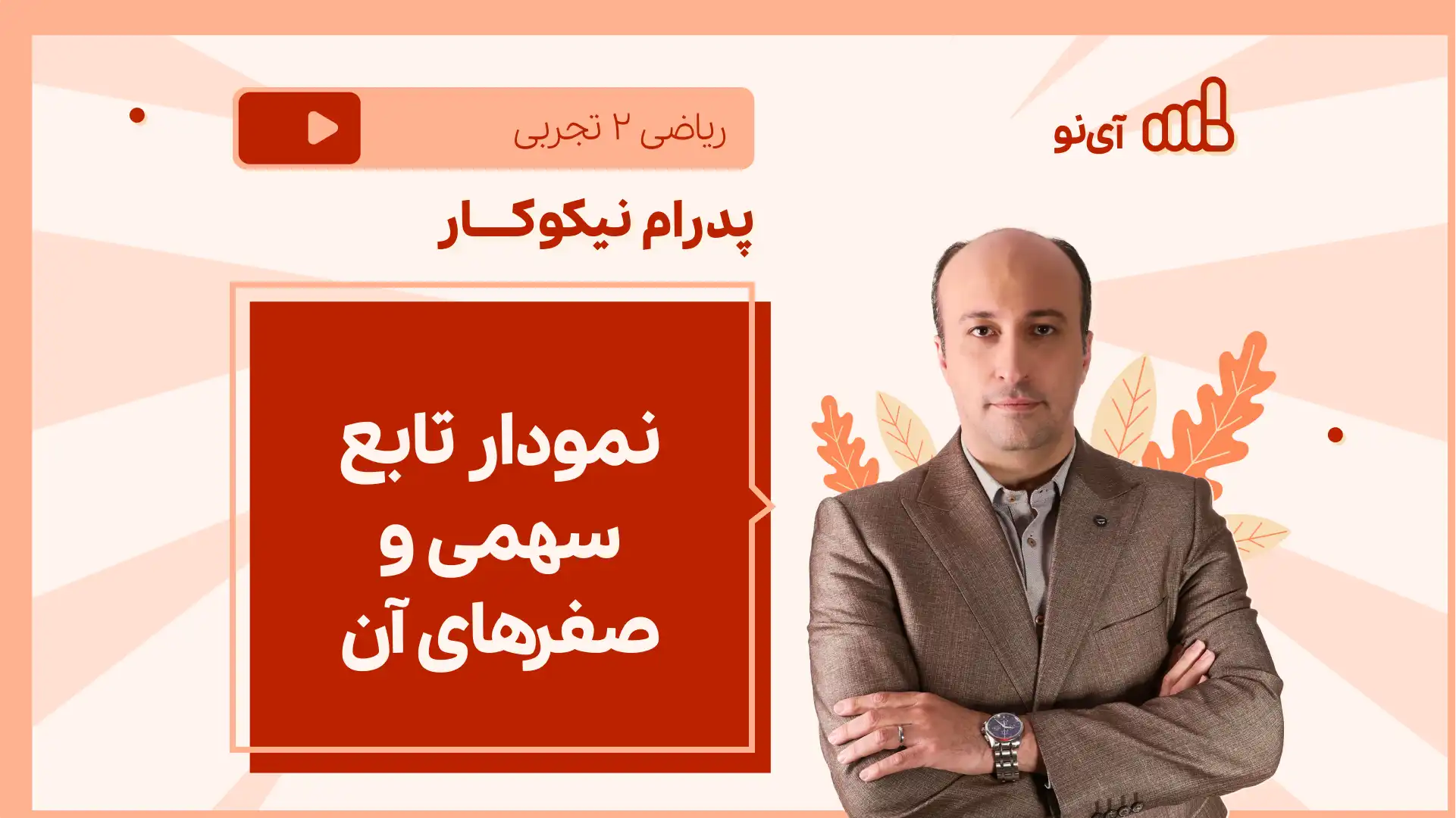 تصویر پیش نمایش درس نکته و تست نمودار تابع سهمی و صفرهای آن