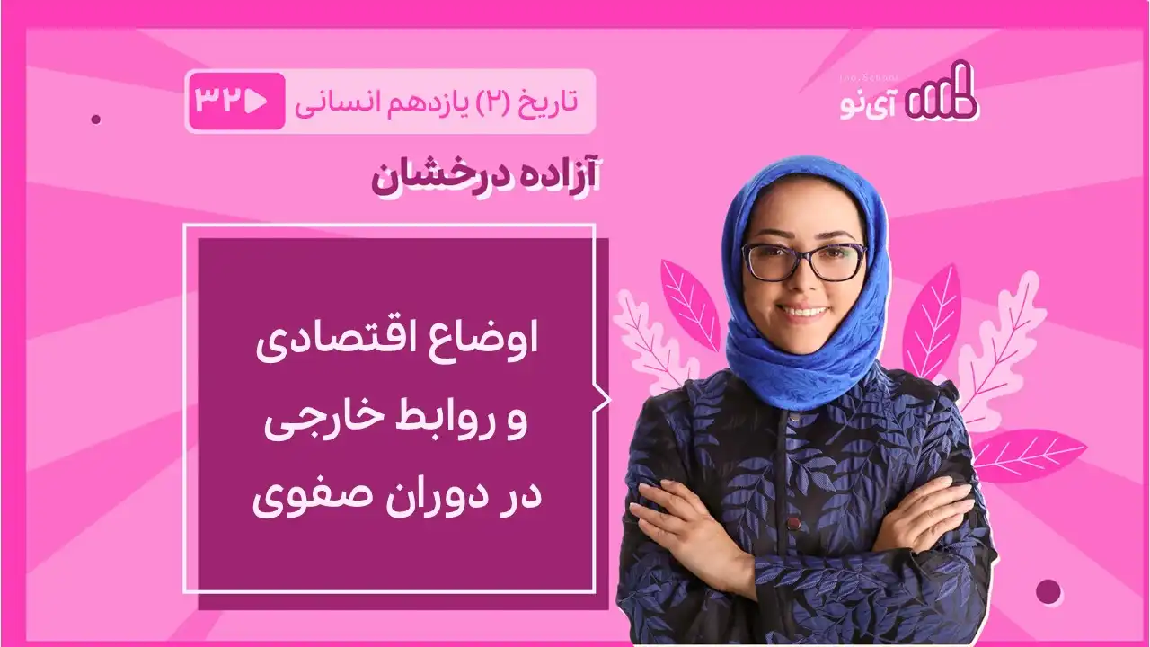 تصویر پیش نمایش درس اوضاع اقتصادی و روابط خارجی در دوران صفوی