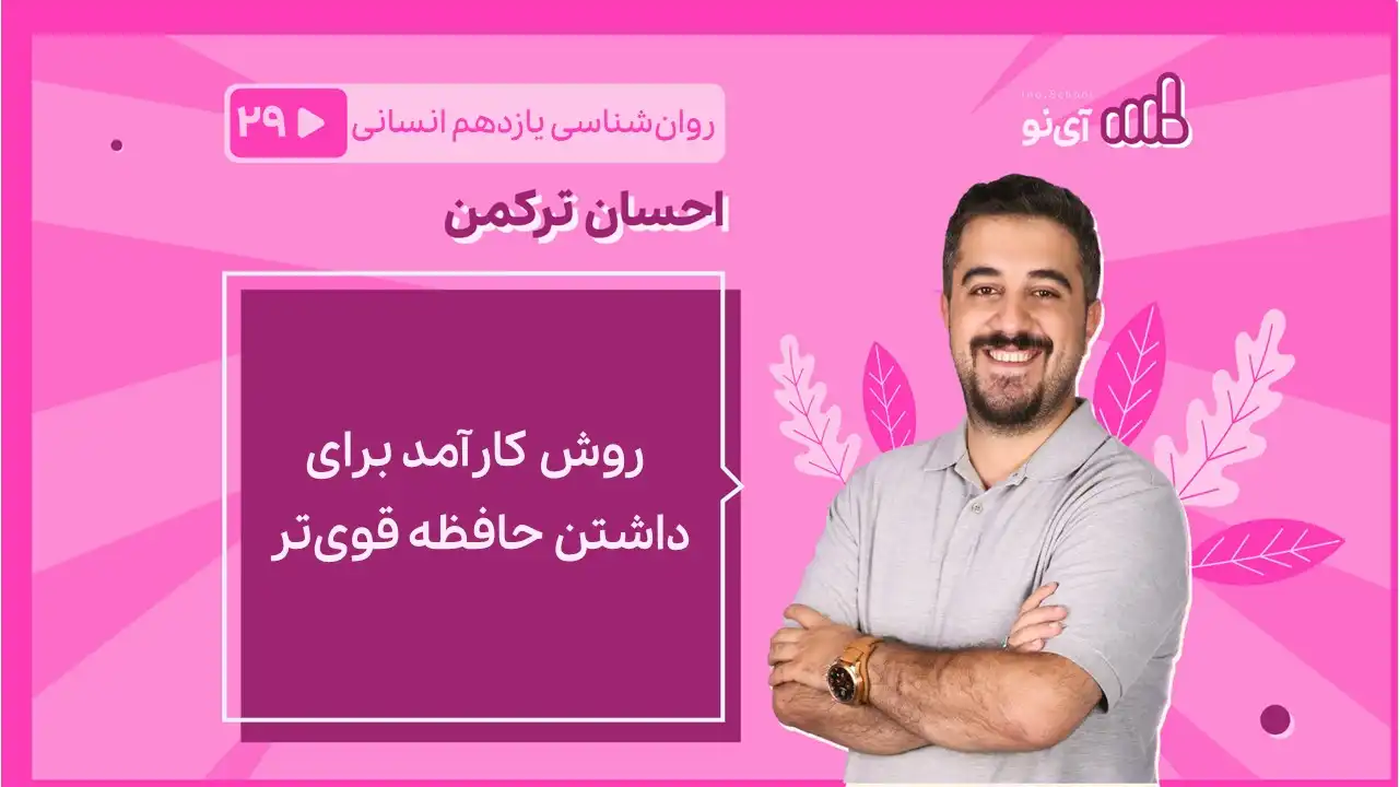 تصویر پیش نمایش درس روش کارآمد برای داشتن حافظه قوی تر