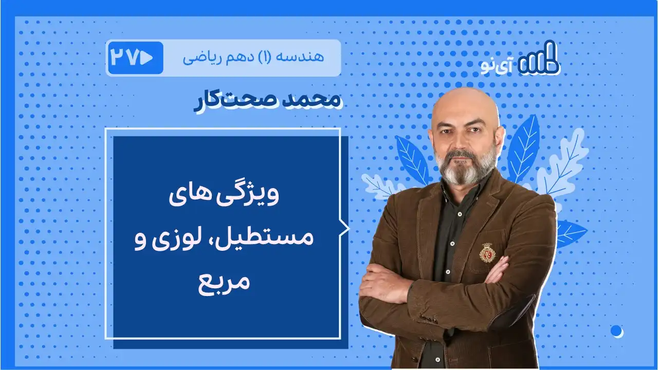 تصویر پیش نمایش درس مساحت مستطیل، لوزی و مربع