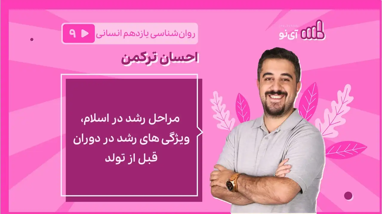 تصویر پیش نمایش درس مراحل رشد در اسلام، ویژگی های رشد در دوران قبل از تولد